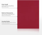 LUXPaper 8.5" x 11" Paper | Letter Size | Garnet Red | 80lb. Text | 250 Qty