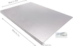 BILLAMB Stainless Steel Cutting Boards for The Kitchen, Suitable for Meat, Fruits, Vegetables, Bread, and Baking Large-sized Cutting Boards (40 x 30cm/15.7 x 11.8 in)