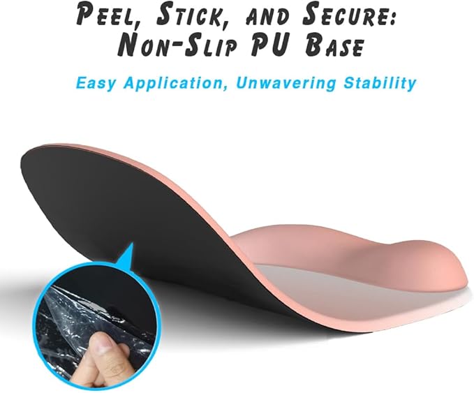 ErgoEase Ergonomic Mouse Pad with Gel Wrist Support - Premium Lycra Fabric, Non-Slip, Ideal for Laptop & Desktop, Office & Gaming，Desk Accessories (06Blush Horizon)