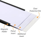 SmartSign Magnetic 'C' Channel Label Holders | 2" x 4", Pack of 10
