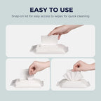 LOUKIN Dry Erase Wipes, Whiteboard Cleaning Wipes, Non-Toxic Cleaning Wipes for Whiteboard, 50 Wipes Per Pack