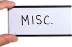 SmartSign Magnetic 'C' Channel Label Holders | 2" x 4", Pack of 10
