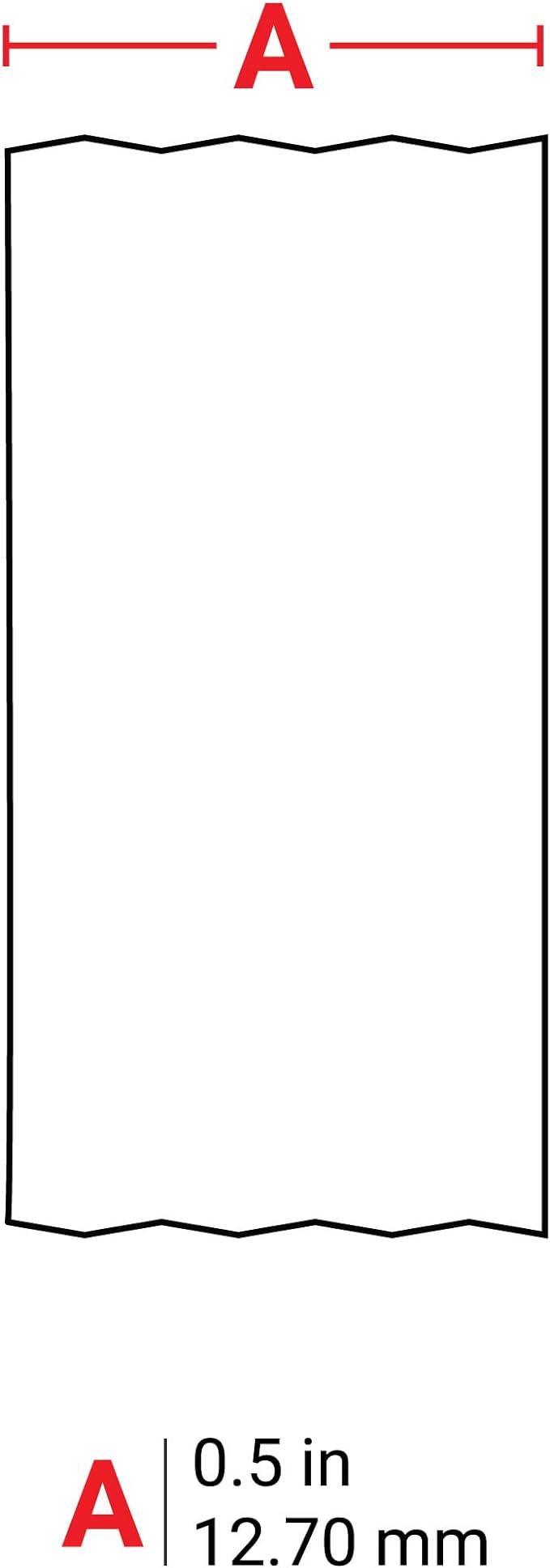 Brady Authentic (M21-500-595-BL) All-Weather Vinyl Label for Indoor/Outdoor ID, Lab and Equipment Labeling, White on Blue- For M210, M210-LAB, M211, BMP21-PLUS and BMP21-LAB Printers, .5" W, 21' L