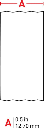 Brady Authentic (M21-500-595-BL) All-Weather Vinyl Label for Indoor/Outdoor ID, Lab and Equipment Labeling, White on Blue- For M210, M210-LAB, M211, BMP21-PLUS and BMP21-LAB Printers, .5" W, 21' L