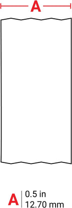 Brady Authentic (M21-500-595-WT) All-Weather Vinyl Label for Indoor/Outdoor ID, Lab and Equipment Labeling, Black on White- For M210, M210-LAB, M211, BMP21-PLUS and BMP21-LAB Printers, .5" W 21' L