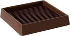 VOCOMO 5X5 Rubber Caster Cups, Non Slip Furniture Pads, Anti-Slip Gripper, Anti Skid Furniture Feet, Anti Slide Floor Protector for Bed Couch Stoppers - 8 Pack Brown