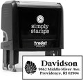 Custom Floral Address Stamp | Choose from 12 Designs | Multiple Ink Color Options | Envelope Return Address Stamp for Couple or Family (Design 7, Large)