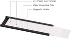 Realth C Channel Magnetic Label Holders 50 Pack 0.78" x 4" - Name Magnets for Shelving, Storage Bins, Classroom, Office, Library, Supermarket