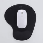 xinidc Ergonomic Computer Mouse Pad with Wrist Rest Support, Pain Relief Mouse Pad with Non-Slip PU Base for Home Office Working Studying (Black)