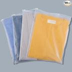 Svaldo Clothes Packaging Bags for Shipping, 100 Count 14x16 inch Frosted Zipper Plastic Bags for Clothing, Thick Plastic Apparel Bag for Packaging T-Shirt, Shirt, 3 Mil, with Vent Holes Storage Bag