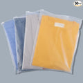 Svaldo Clothes Packaging Bags for Shipping, 50 Count 9x12 inch Frosted Zipper Plastic Bags for Clothing, Thick Plastic Apparel Bag 3 Mil, with Vent Holes Storage Bag