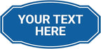 Custom Victorian Wall or Door Sign – Personalized Plastic Sign with Your Text – Easy to Install with Strong Double-Sided Tape – Indoor/Outdoor Use – Made in the USA