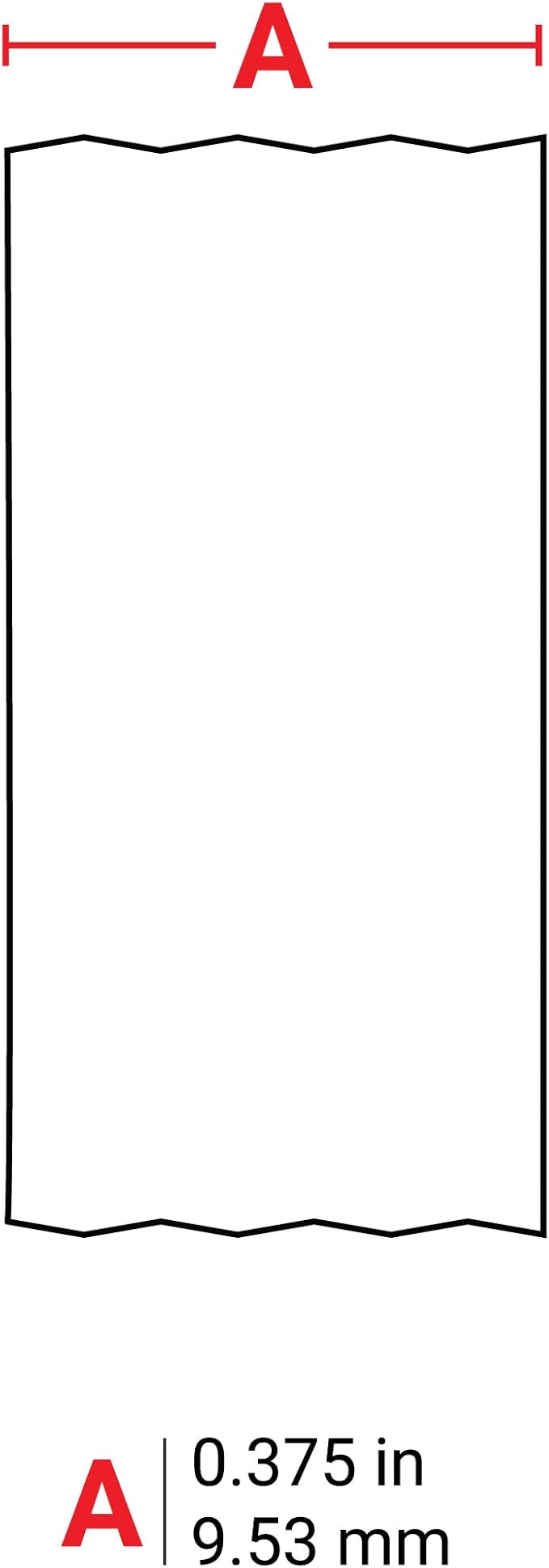Brady Authentic (M21-375-595-WT) All-Weather Vinyl Label for Indoor/Outdoor ID, Lab and Equipment Labeling, Black on White- For M210, M210-LAB, M211, BMP21-PLUS and BMP21-LAB Printers, .375" 21' L