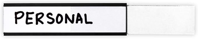 SmartSign Magnetic 'C' Channel Label Holders for Metal Racks and Shelves | 0.75" x 3" Pack of 25
