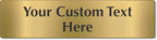 SmartSign Custom Brass Sign - 3" x 12", 40 mil REAL Bugle Brass Metal, Personalized Name Door Sign, Heavy-Duty Premium Engraved Door/Wall Mount Plaque for Business/Office, Gold and Black
