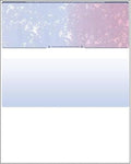 Business Voucher Check Stock - 2500 Sheets, Check on Top, Blue/Red Prismatic