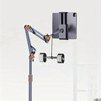 Hosann Century Tablet Floor Stand Holder[59“Height Adjustable] 360° Rotatable Metal Tablet Stand,with Heavy Duty Base for 4.7-12.9” Devices,iPad Pro Air Mini,Kindle,Tabs,E-Readers