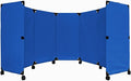 Versare MP10S Portable Folding Wall Partition | Economical 5 Panel Design | Portable Room Divider On Wheels | Adjustable, Freestanding Setup | Multiple Widths