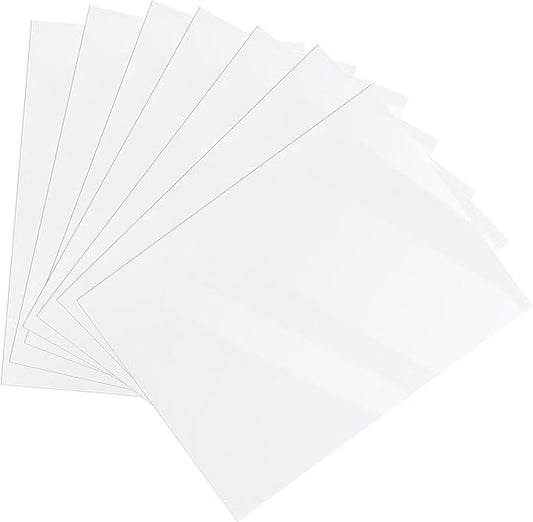Printable Vinyl Sticker Paper for Inkjet Printer - Glossy White - 22 Decal Label Self-Adhesive Sheets 8.5"x11"- Dries Quickly