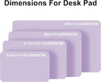 PU Leather Desk Pad Protector Gaming Mouse Pad Non Slip Desk Mat for Keyboard and Mouse Waterproof Desk Writing Pad for Office and Home Desk Accessories(Purple, 35.4 * 17.7)