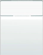 Compuchecks Check on Top Blank Check Paper - 2500 Pack, Quick-Books & Laser Printer Compatible - Security Business Checks with Voucher - 8.5" x 11" Green Pinstripe