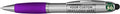 DISCOUNT PROMOS Custom Stylus Ballpoint Pens Set of 50, Personalized Bulk Pack - Black Ink, Great for Office, School, Business, Tradeshows, Events - Purple