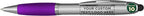 DISCOUNT PROMOS Custom Stylus Ballpoint Pens Set of 10, Personalized Bulk Pack - Black Ink, Great for Office, School, Business, Tradeshows, Events - Purple