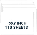Cardstock 5x7, 110 Sheets Card Stock, White Thick Printer Paper 75 lb/200 gsm, Heavy Card stock, Cardstock Paper for Invitations, Diy Cards, Business Cards, Menus, Crafts, Drawing etc