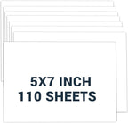 Cardstock 5x7, 110 Sheets Card Stock, White Thick Printer Paper 75 lb/200 gsm, Heavy Card stock, Cardstock Paper for Invitations, Diy Cards, Business Cards, Menus, Crafts, Drawing etc