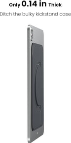 Nillkin Adhesive Tablet Stand, 0.14 inch Invisible Slim iPad Holder, Stepless Adjustable Stand, Built-in Back Magnets, Compatible with Tablets Up to 10.4-13.2 inch, Black