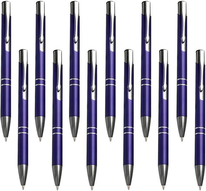 Yucold Customized ballpoint pens in bulk, personalized ballpoint pens with free engraving, for use in companies, enterprises, graduation anniversaries (Purple,78)