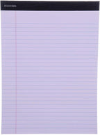 Mintra Office Legal Pads - ((BASIC PASTEL 6pk, 8.5in x 11in, WIDE RULED))