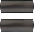 Set of 2 Curved Name Plate Holder for Doors 8" x 3" Wall Mount Office Business Door Sign Holder Aluminum Sign Frame with Adhesive Tape Plastic Film for Office Business Display(Black)