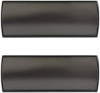 Set of 2 Curved Name Plate Holder for Doors 8" x 3" Wall Mount Office Business Door Sign Holder Aluminum Sign Frame with Adhesive Tape Plastic Film for Office Business Display(Black)