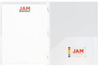 JAM PAPER Plastic Color POP Folders - 2 Pocket Durable Folders with Metal Prongs Fastener Clasps - Assorted Business Colors - 6/Pack