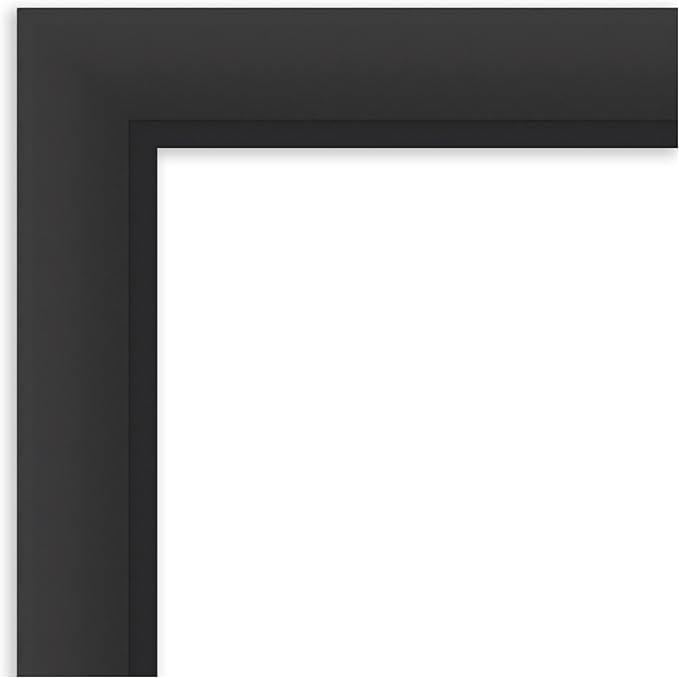 Amanti Art Black Framed Magnetic Board 25x53 Oversize Vision Board for use with Magnets, 100% Metal Sheet to Display Items as Office Decor or for Home Organization in mudroom, Kitchen or Kids Room