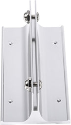 Aluminum Corridor Sign Holder, 10 Pack Direct Sign Mount Bracket, Design for Restroom, Conference Room Classic Silver Signs - 8" Length, 1/8" Substrate - Easy to Install