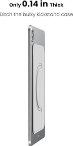 Nillkin Adhesive Tablet Stand, 0.14 inch Invisible Slim iPad Holder, Stepless Adjustable Stand, Built-in Back Magnets, Compatible with Tablets Up to 10.4-13.2 inch, Grey