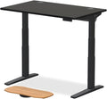 UPLIFTDESK V3 2-Leg Black Laminate Wood Standing Desk – Adjustable Height, Advanced 1-Touch Memory Keypad, Under Desk Cable Management, Wire Grommets & Rocker Board (Black C-Frame, 48 x 30 inch)