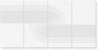 UMIACOUSTICS 4 Pack Art Acoustic Panels,Total 94.4” x 47.2” Sound Absorbing Wall Panels,Decorative Sound Treatment Panel for Home, Office, Recording Studio,White