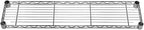 Shelving Inc. 8" d x 36" w Chrome Wire Shelving with 3 Tier Shelves, Weight Capacity 800lbs Per Shelf
