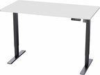 VIVO Electric 55 x 28 in Standing Desk, Memory Height Adjustment, 1B Series, Holds 220 lbs, One-Piece White Top, Black Frame, DESK-KIT-1B55W