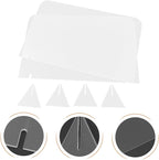 ELAYARD 5pcs Acrylic Desktop Whiteboards Clear Writing Message Boards Simple Transparent Memo Boards for Office Home School Use
