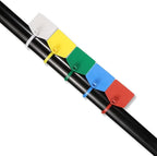 Waterproof Shipping Tags, Multi-Color Self Locking Nylon Writable Marker Ties Luggage Identification Tags, Plastic Straps Label Mark Tag, Seal Tags Zip Tie for Labeling 100pcs