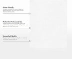 LUXPaper 8.5" x 11" Classic Linen Paper | Letter Size | Avon Brilliant White | 70lb. Text | 500 Qty