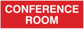 Signs ByLITA Basic Conference Room Sign (Red) - Small