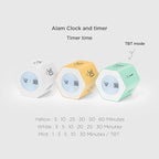 Mooas Multi-Hexagon Clock Cube, Digital Clock, Pomodoro Timer with Backlight 12/24H Count up & Countdown, Flip Timer, Various Time Presets - Ideal for Classroom, Gym, Office (Yellow)