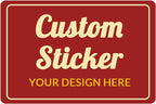 100-500 Pcs Custom Stickers Personalized Labels with Any Design Image Logo Text for Business Logo Thank You Labels,1/2/3/4 inch Customized Stickers(Rectangle)
