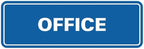 Signs ByLITA Standard Office Sign - Professional Business Signage - Easy to Install (Blue) - Medium 1 Pack