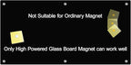 J&J worldwide Magnetic Black Glass Whiteboard 6' x 3', 70 x 35 Inches Large Frameless White Boards for Walls, Large Dry Erase Board for Office, Home, School